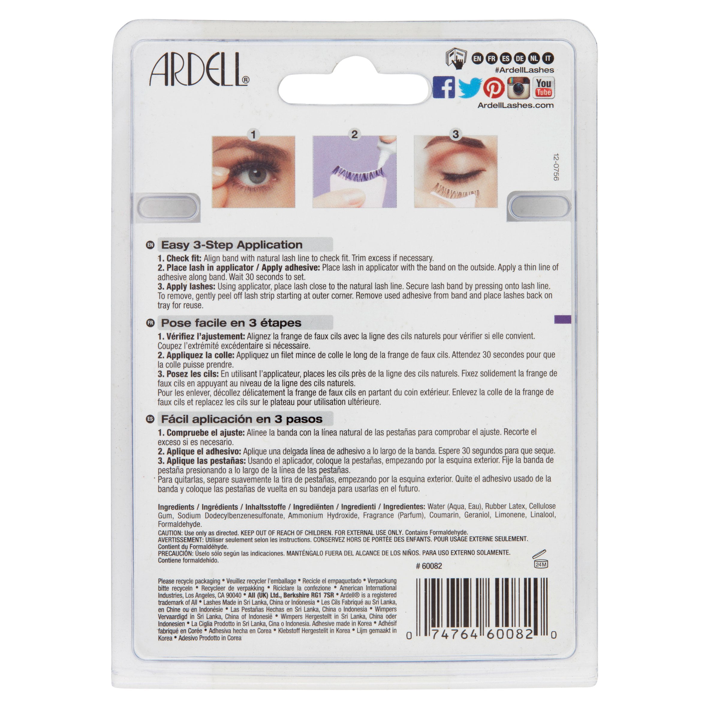 Ardell Glamour 101 Demi Black Starter Kit, 0.09 Oz