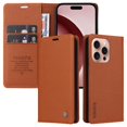 thumbnail image 1 of Funda para iPhone 16 Pro Estuche de Cuero PU Tipo Cartera con Ranuras para Tarjetas y Cierre Magnético, 1 of 5