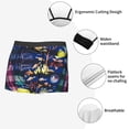 thumbnail image 3 of Yiaed Sea Inhabitans and Herb Print Men's Soft Cotton Boxer Shorts Breathable Boxers Underwear Moisture-Wicking Underwear Stretch Boxer Briefs for Man-Medium, 3 of 5