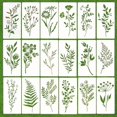 thumbnail image 4 of Rbaofujie 18pcs Grass Template Roll Grass Pattern Painting Template Hollow Out Painting Template Hand Drawn Graffiti Spray Pattern Painting Assistance, 4 of 4
