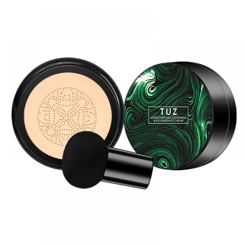 Mushroom Head Air Cushion CC Cream Foundation, Moisturizing Matte Oil Control Concealer,Long Lasting Liquid Foundation(Natural)