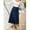 Navy Blue, variant on Blue Denim A-Line Midi Skirt High Waist Flared Casual