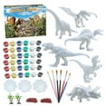 thumbnail image 1 of 55pcs DIY Painting Kit Dinosaurs Coloring set 36 Bright Colors Art and Craft Supplies for Craft Activity, 1 of 8
