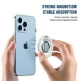 thumbnail image 4 of Entronix Magnetic Phone Grip, Magnetic Phone Ring Holder for iPhone 15 14 13 MagSafe Accessories 360° Adjustable Kickstand Only for iPhone 14/13/12 Pro Max, Compatible with Mag Safe Case (Black), 4 of 8