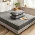 thumbnail image 3 of Protège-matelas Imperméable Housse en Coton Lavé, Design Antibactérien Absorbant la Sueur Respirant, 3 of 6