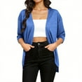 thumbnail image 4 of Soki Cardigan Léger à Manches Longues Col Rond Manches 3/4 pour Femmes, 4 of 9