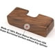 thumbnail image 3 of Paquete de 3 tarjeteros de madera de nogal para escritorio, organizador de tarjetas de visita de madera, 3 of 5