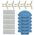 thumbnail image 3 of Luckyn for Haier T550W for IKOHS Netbot S12 Spin Edge Side Brush Mop Cloths Rag Filter, 3 of 5