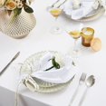 thumbnail image 2 of 50 paquete de servilletas de satén blancas cuadradas, servilletas de tela suaves y sedosas, servilleta de mesa para decoración de boda, banquete, fiesta, 2 of 3