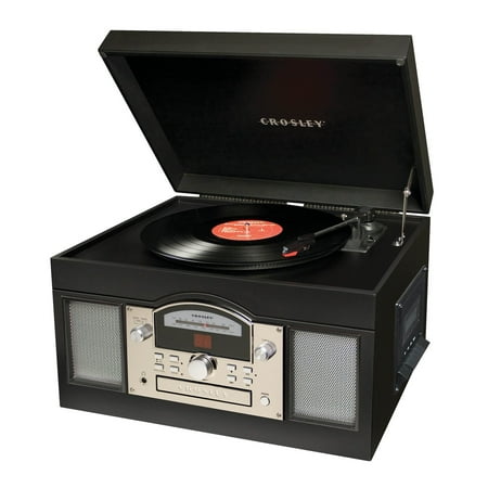 UPC 710244210010 product image for USB Turntable with CD Player & AM/FM Radio in Black Finish | upcitemdb.com