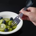 thumbnail image 3 of Boreal Craft Three In One Stainless Steel Multifunctional Fork Spoon Can Opener Outdoor Portable Kitchen Utensils round Dinner Table Set for 4 And Place Mat Placement Mats for Dining Table Washable, 3 of 7
