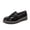 Matte Black PU, variant on Dazzher Women's Classic Penny Loafers Round Toe Platform Slip On Shoes for Casual Daily Wear