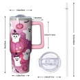 thumbnail image 2 of Halloween Tumbler, Skull Pumpkin Cup 30oz with Handle and Straw Lid, Insulated Gift Travel Mug for Hot Cold Drinks, 2 of 5