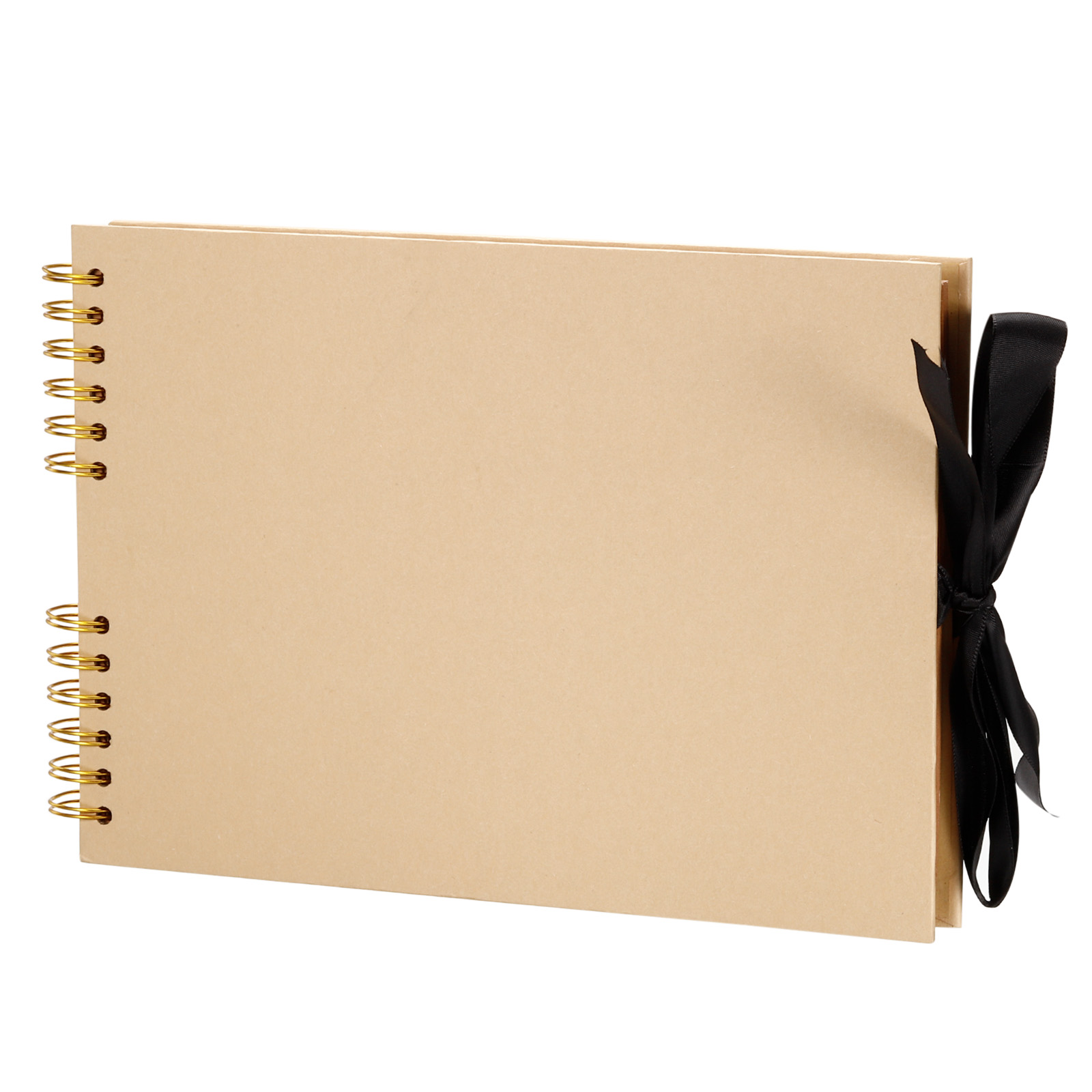 Uxcell Scrapbook Album,Coil DIY Horizontal Photo Album,with 40 Sheets