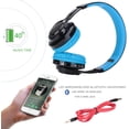thumbnail image 7 of Bluetooth Headset, Riwbox AB005 Wireless Headphones 5.0 with Microphone Foldable Headphones with TF Card FM Radio and LED Lig, 7 of 7