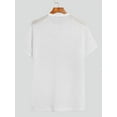 thumbnail image 6 of Men's Mesh Breathable See Through Tops Short Sleeve Casual Tee Shirt, 6 of 7