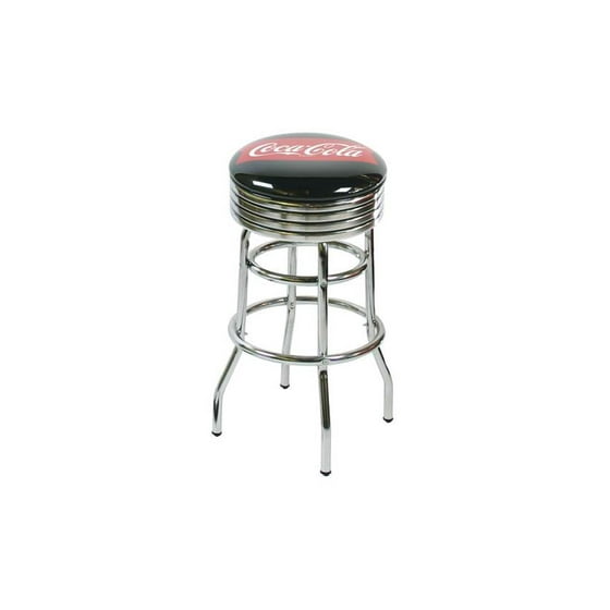 Coca Cola Backless Chrome Fishtail Bar Stools Com