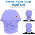 thumbnail image 4 of Xfvqtps Scrubs Cap for Women Nurse Caps for Women Nursing Working Caps with Button Adjustable Elastic Scrub Hats Blue, 4 of 5