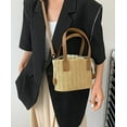 thumbnail image 3 of Kukuzhu Straw Tote Bag Purse for Women Retro Woven Bucket Bag Crossbody Bag Summer Straw Bag Small Hobo Bag Shoulder Bag for Beach, 3 of 7