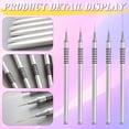 thumbnail image 4 of RAGUPEL 6Pcs Nail Liner Brush Includes Sizes 5/7/9/11/20/25mm Nail Art Brush The Non-Slip Grip Design Makes It Simple to Use Nail Art Tools Thin Nail Art Brush, 4 of 7