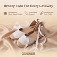 thumbnail image 4 of Cushionaire Talisa Espadrilles for Women, Closed Toe Wedge Sandal with Elastic Ankle Strap and Jute Wrapped Sole, 4 of 19