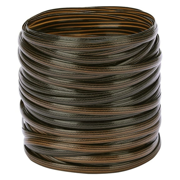 ZPAQI Wicker Repair Kit Flat Smooth Synthetic Rattan Supplies Brown Gradient for DIY