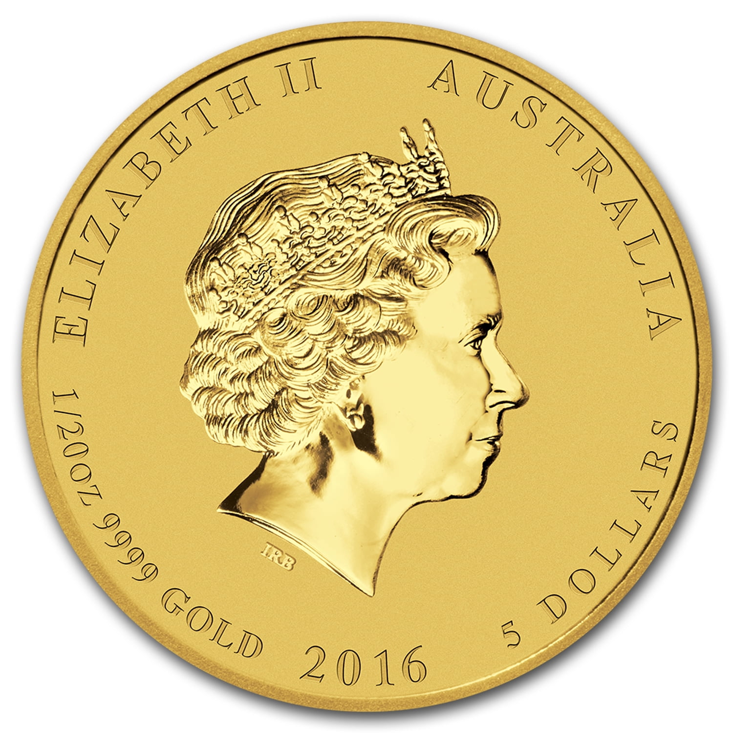 2016 Australia 1/20 oz Gold Lunar Monkey BU - Walmart.com