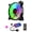 Package two, variant on Zeiwohndc Coolmoon Chassis PC Fan Adjust RGB Cooling 120mm Silent Control Computer Cooler