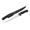 FIXED-BLADE FILLET KNIFE | Rite Edge Black Rubber Handle Fishing Hunting Camping