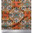 thumbnail image 1 of Soimoi Cotton Duck Fabric Tiles Moroccan Printed Craft Fabric by The Yard 42 Inch Wide, 1 of 1