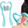 thumbnail image 1 of Masajeador de cuello y hombros, rodillo de masaje, Clip, cuello, seis ruedas, masajeador Manual para amasar el cuello, 1 of 5