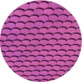 thumbnail image 1 of Ahgly Tapis Rond Lavable en Machine Intérieur Transitionnel Moyen Violet Rouge Rose, 7 Pieds Rond, 1 of 7