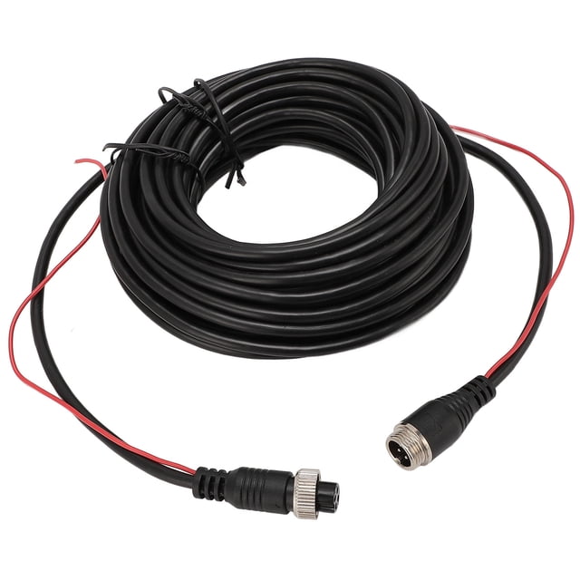 4 Pin Camera Cord Car Video Aviation Extension Cable, M12 Aviation Plug 4 Pin Male to 4 Pin Female, Backup Camera Extension Cable for Trucks, Trailers, Buses, RVs