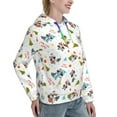 thumbnail image 6 of Picia happy new year Raccoon Pattern Casual Women's Hoodie, Hooded Sweatshirt with Kangaroo Pocket, Comfortable Pullover with Eye-catching Drawstrings-XX-Large, 6 of 7