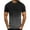 Black, variant on Xihbxyly Mens Casual Tops Athletic Gym Active Crew Neck Short Sleeve Soft Fitted Tees Casual Tops Solid Loose Fit Mens Casual Shirts Simple for Beach