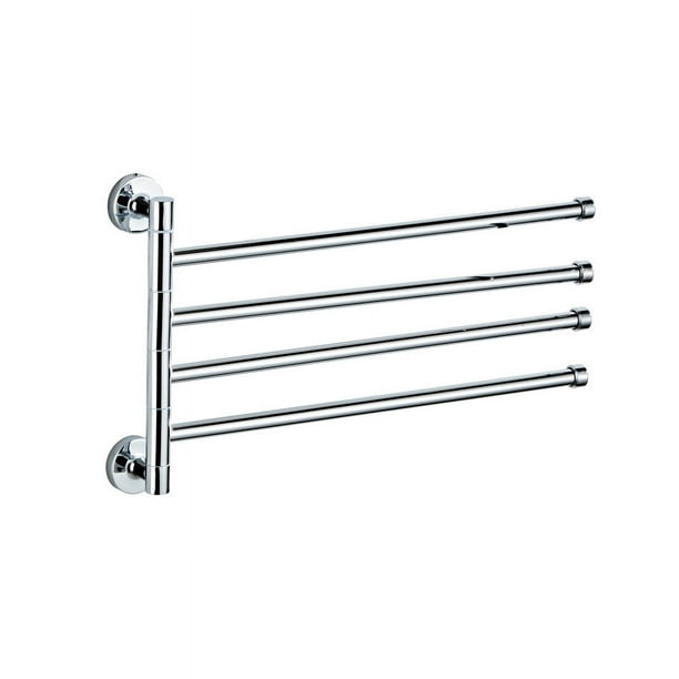 Toallero montado en la pared para baño, colgador de toallas giratorio abatible, estante giratorio, reemplazo de toallero para el baño del hogar