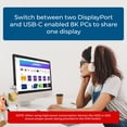 thumbnail image 6 of 8K USB-C and DisplayPort KVM Switch with 3 USB-A and 1 USB-C Ports (KVM-21-DP-C), 6 of 9