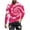 AA-Hot Pink, variant on BiZtdJrK Long Sleeve Shirts for Men Big and Tall Casual Round Neck Cotton Basic Tees Fall Fashion Tie Dye Print Pullover Tops, Multicolor, XXXL