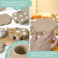 thumbnail image 3 of Little Twig Silicone Baby Fruit Feeder Teether Set with Pouches Freezer Tray & Measuring Cup, Ginger, 3 of 9