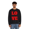 thumbnail image 3 of "Love" Crewneck Sweatshirt, Long Sleeve, Regular Fit, 3 of 5