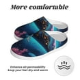 thumbnail image 6 of Yiaed Vintage Colorful Patterned Dolphin Print Slippers Fuzzy Warm Cozy Slippers Non Slip House Slippers For Indoor Outdoor Slippers House Slippers-39/40, 6 of 7