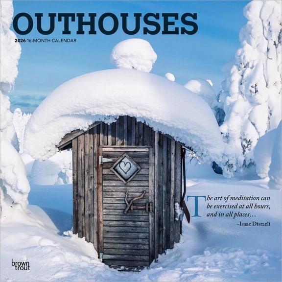 BrownTrout, Outhouses 2026 Wall Calendar