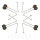 thumbnail image 1 of Golden Alloy DIY Photo Charms for DIY Use 10Sets Pendant Trays, 1 of 4