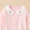 thumbnail image 6 of CAICJ98 Infant Baby Girl Long Sleeve Romper Cotton Cute Style Newborn Toddler Jumpsuit Outfit 0-18 Months (Orange,5-8 Months), 6 of 6