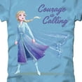 thumbnail image 2 of Disney Frozen Elsa Glitter Courage is Calling Big Girl's T-Shirt - Size 10-12, 2 of 4