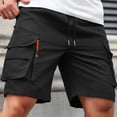 thumbnail image 5 of Dagugfen Cargo Shorts for Men 8" Inseam Loose Fitted Elastic Waist Drawstring Summer Outdoor Climbing Shorts with Multi Pockets, 5 of 7