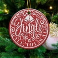 thumbnail image 1 of Liquidation! Pendentif Acrylique de Noël Concave Texturé Rond Décoration, 1 of 5