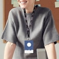 thumbnail image 2 of 2pcs ID Badge Lanyards Badge Neck Lanyards Multi-use Hanging Ropes ID Badge Neck Lanyards, 2 of 6