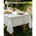 thumbnail image 5 of Minzimin Plastic Table Cloth Disposable 3 Pack, 54x108 Inch Rectangular Table Cloth, Leakproof Table Cover for Parties, Picnic, Weddings, 5 of 7