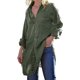 thumbnail image 2 of Moda Mujer O-cuello Camiseta de manga larga Otoño Botón Sólido Cardigan Tops Blusa Fridja  BV0+3830, 2 of 5